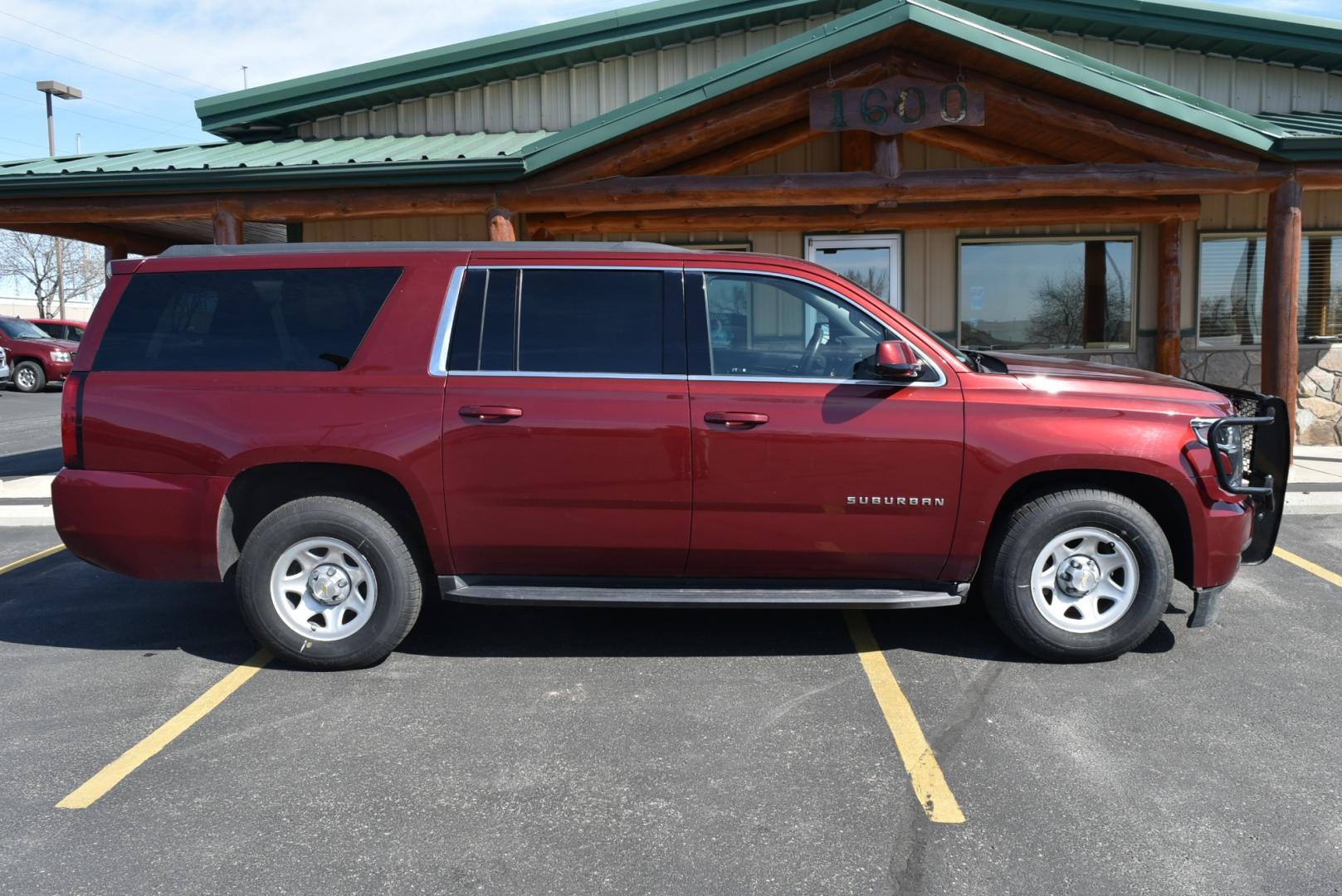 2019 Maroon /Black Chevrolet Suburban LS Fleet (1GNSKKKCXKR) with an 5.3L V-8 engine, 6-Speed Automatic transmission, located at 1600 E Hwy 44, Rapid City, SD, 57703, (605) 716-7878, 44.070232, -103.171410 - Photo#4